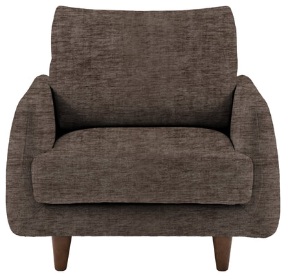 Gallery Direct Oakwood Armchair in Celine Shadow upholstery, product view