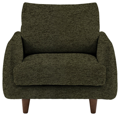 Gallery Direct Oakwood Armchair in Mikah Basil upholstery, product view