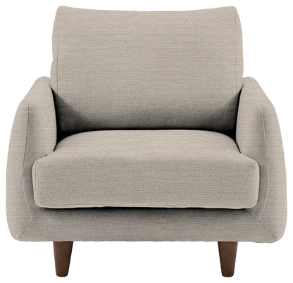 Gallery Direct Oakwood Armchair in Mikah Vanilla upholstery, product view