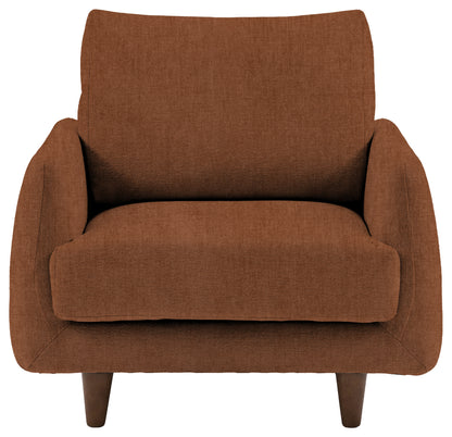 Gallery Direct Oakwood Armchair in Verona Apricot upholstery, product view