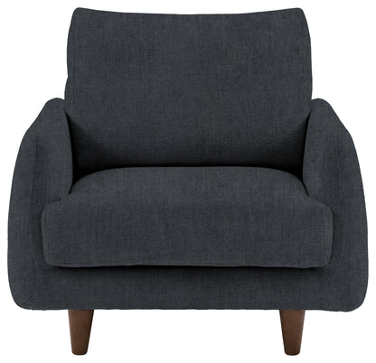 Gallery Direct Oakwood Armchair in Verona Azure upholstery, product view