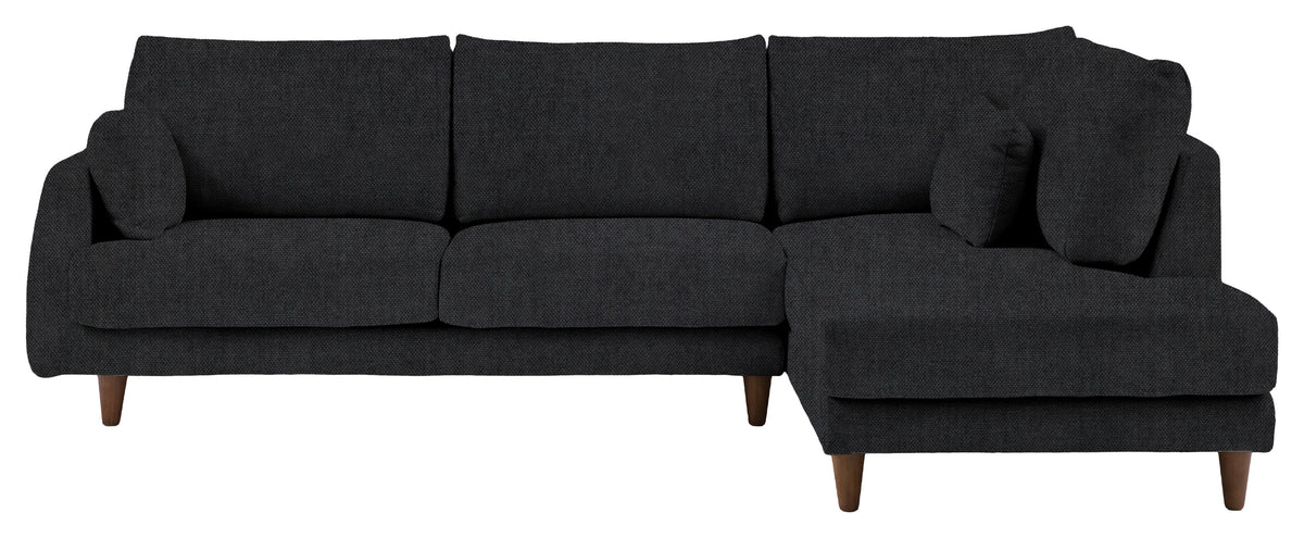 Gallery Direct Oakwood Chaise RH Sofa in Verona Carbon upholstery, product view