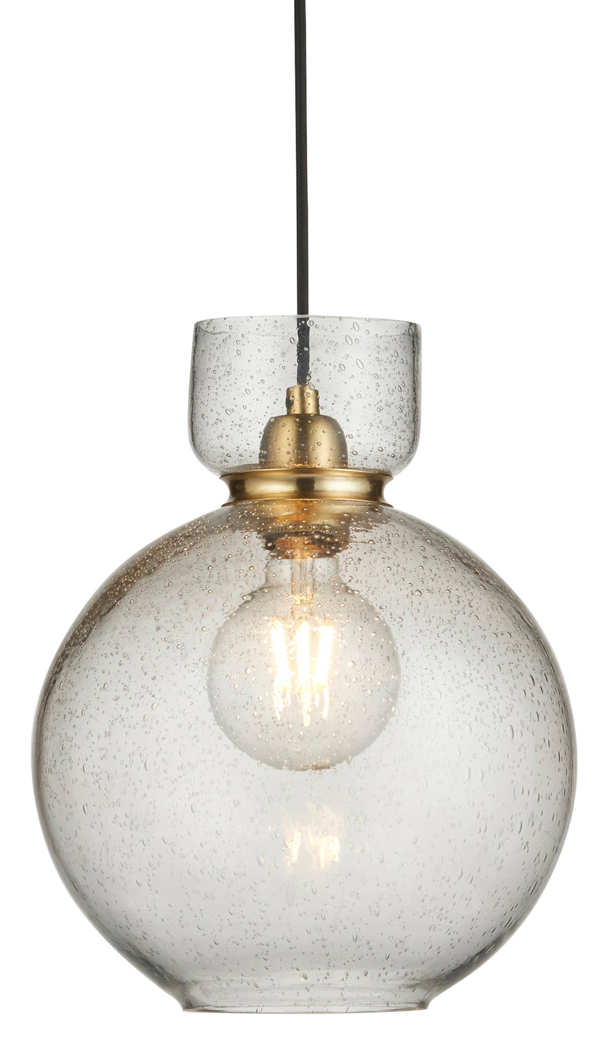 Gallery Direct Odette Bubble Pendant Light Clear, complete product view on a white background