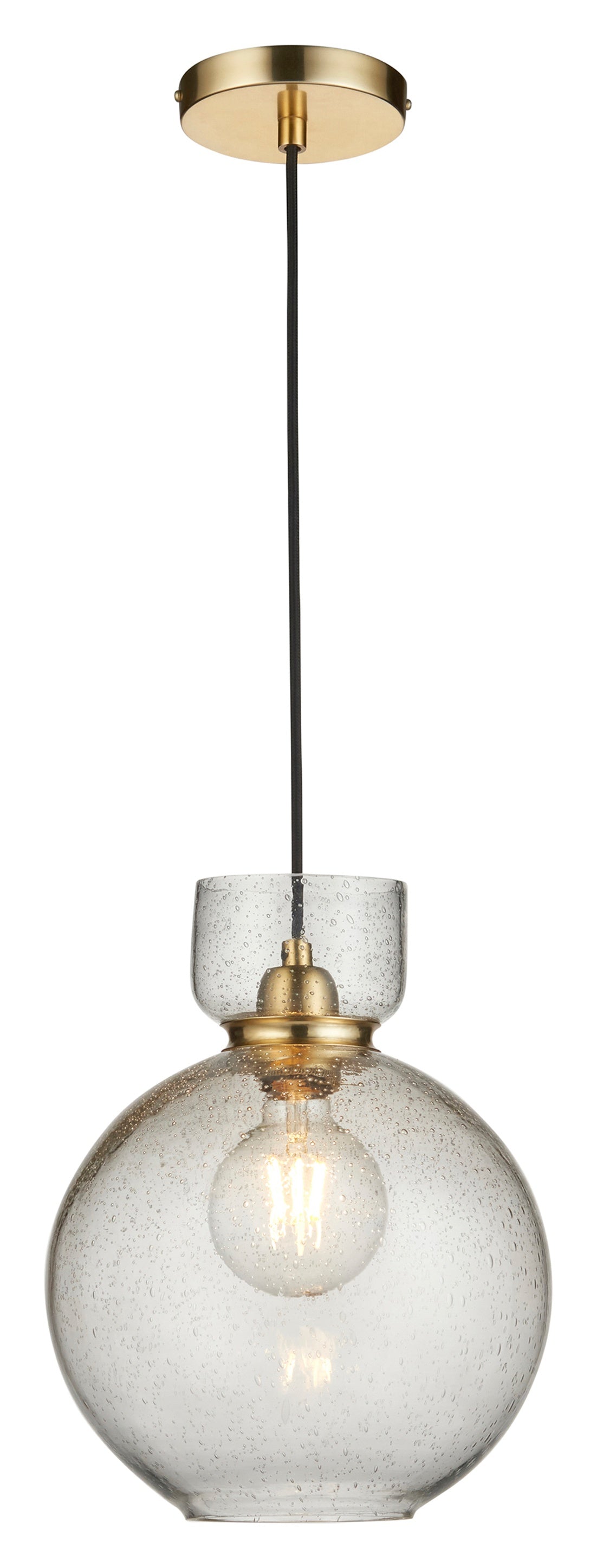 Gallery Direct Odette Bubble Pendant Light Clear, complete product view on a white background