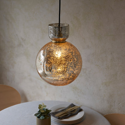 Gallery Direct Odette Bubble Pendant Light Smoked, styled in a room setting