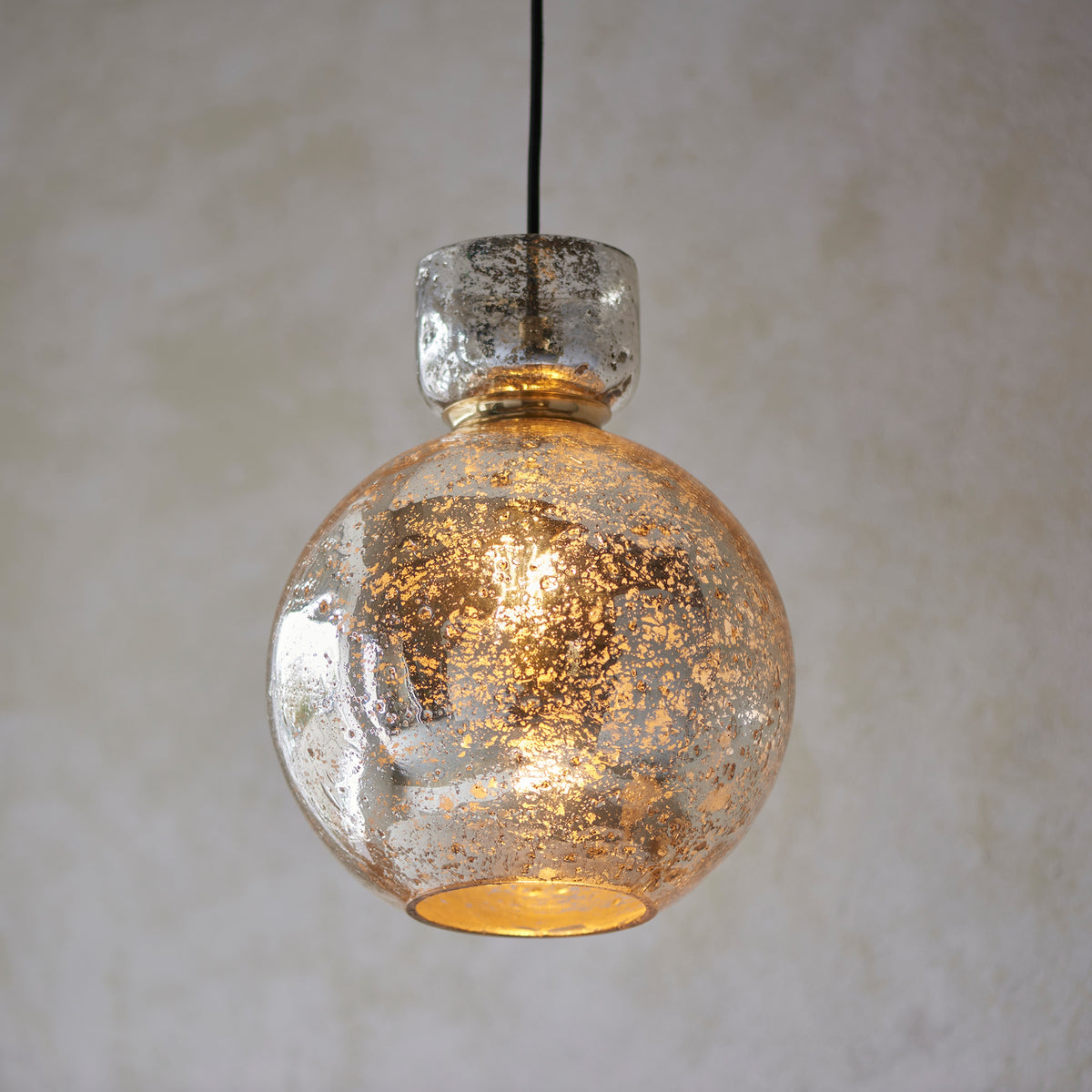 Gallery Direct Odette Bubble Pendant Light Smoked, styled in a room setting