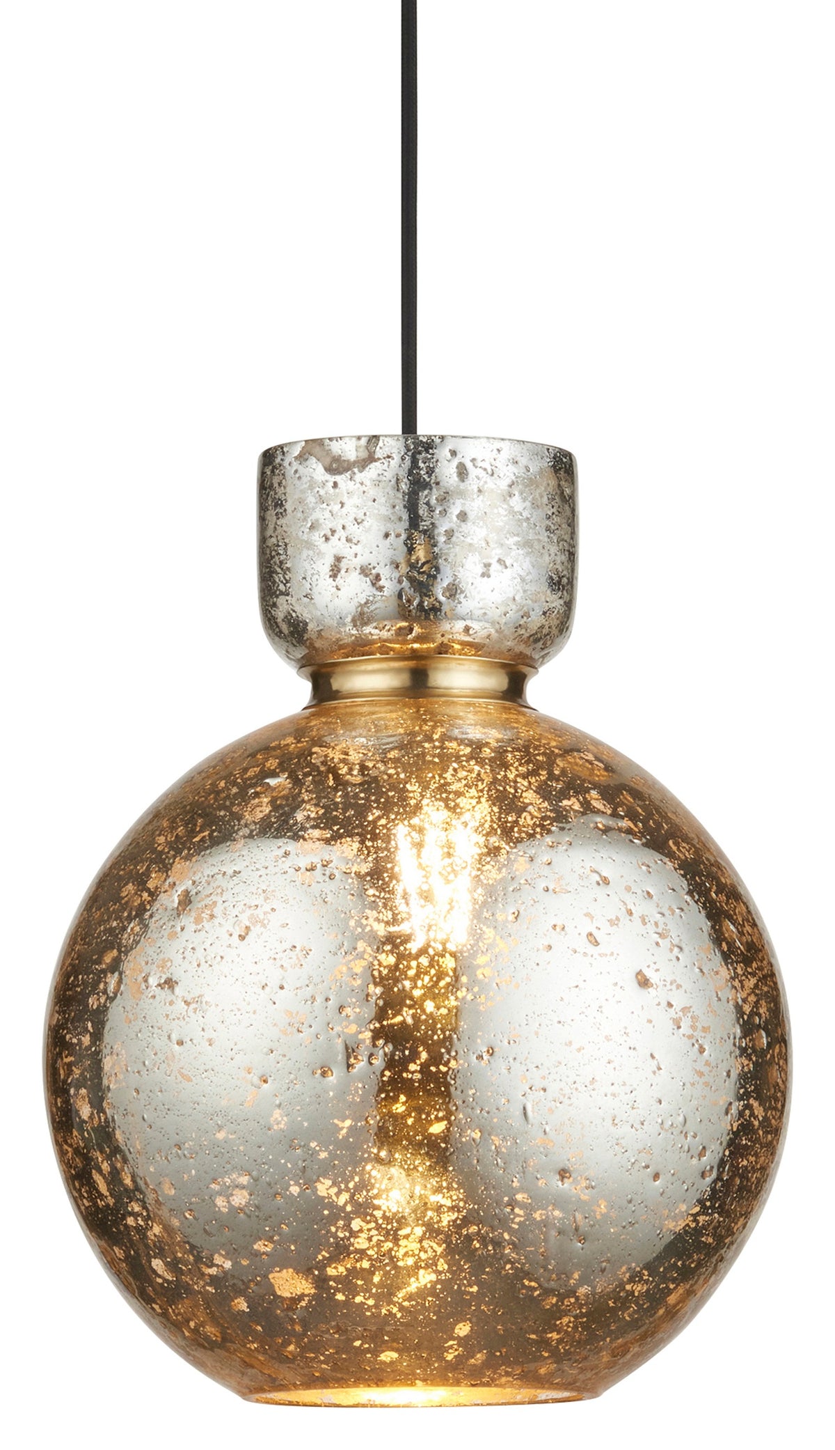 Gallery Direct Odette Bubble Pendant Light Smoked, complete product view on a white background