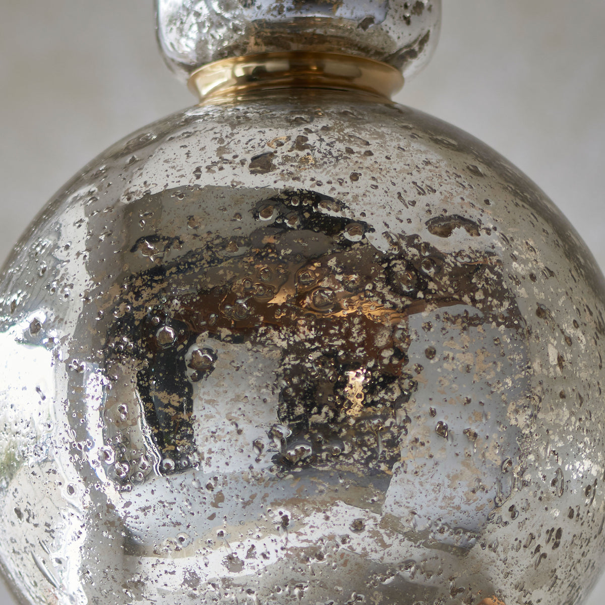 Gallery Direct Odette Bubble Pendant Light Smoked, close-up of the finish and design