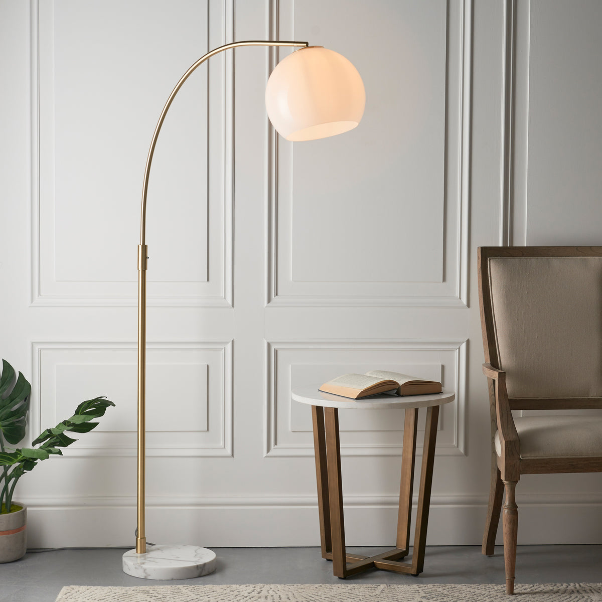 Gallery Direct Otto Floor Lamp, styled in a room setting