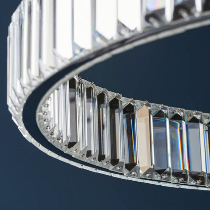 Gallery Direct Ousden Round Pendant Light Chrome, close-up of the finish and design