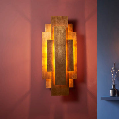 Gallery Direct Ovid Wall Light Gold, styled in a room setting