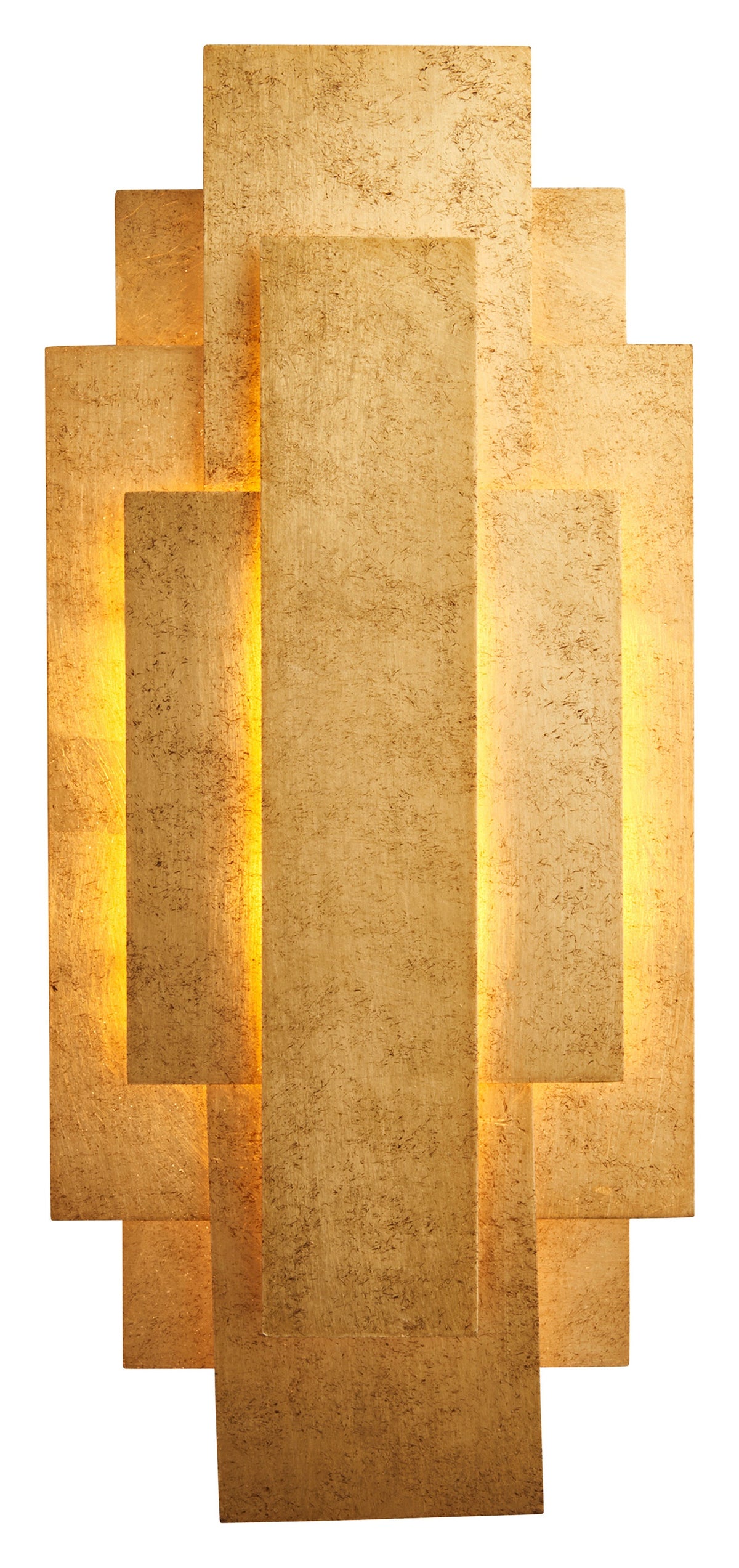 Gallery Direct Ovid Wall Light Gold, complete product view on a white background