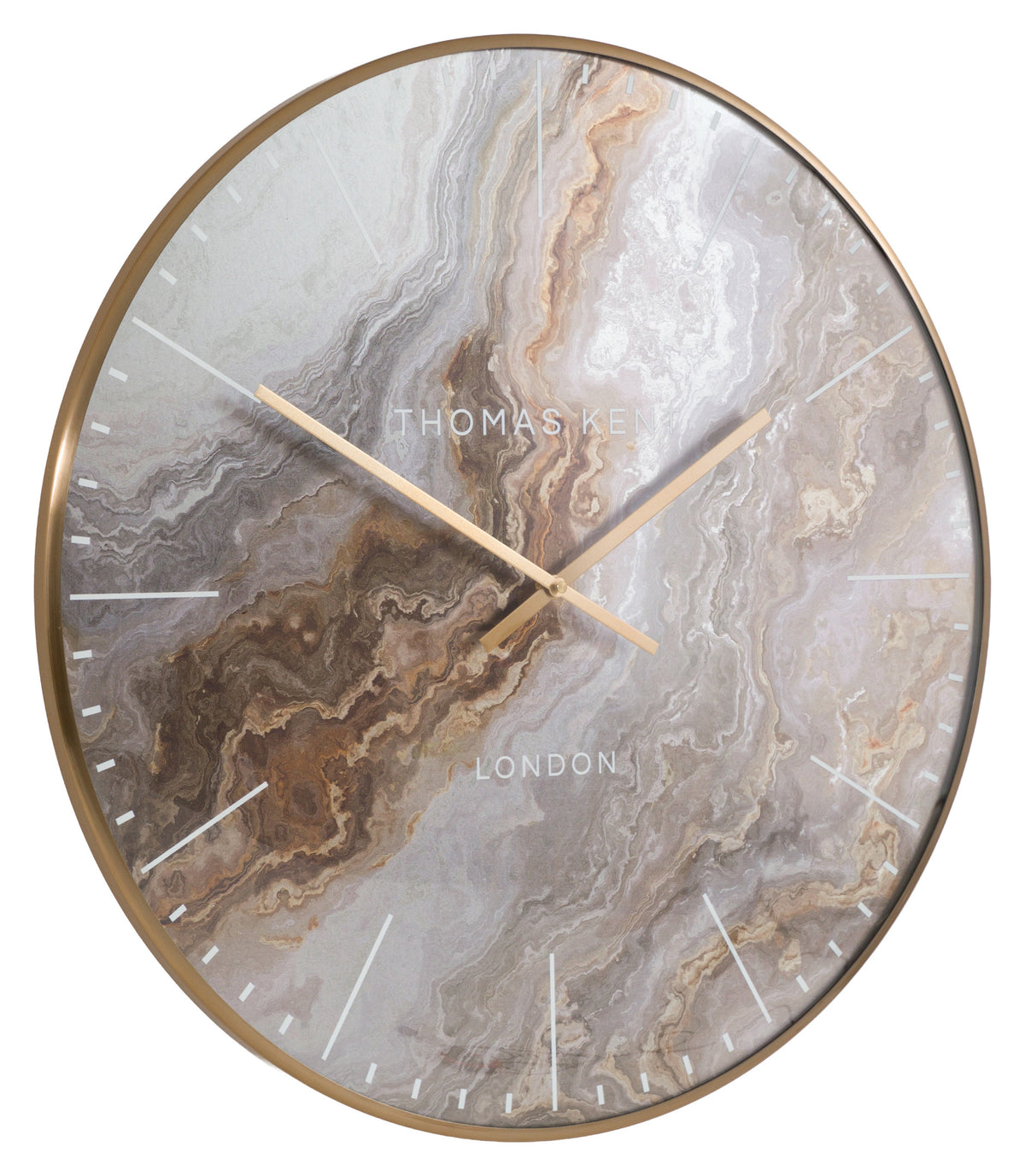 Gallery Direct Oyster Large Grand Clock Bronze, complete product view