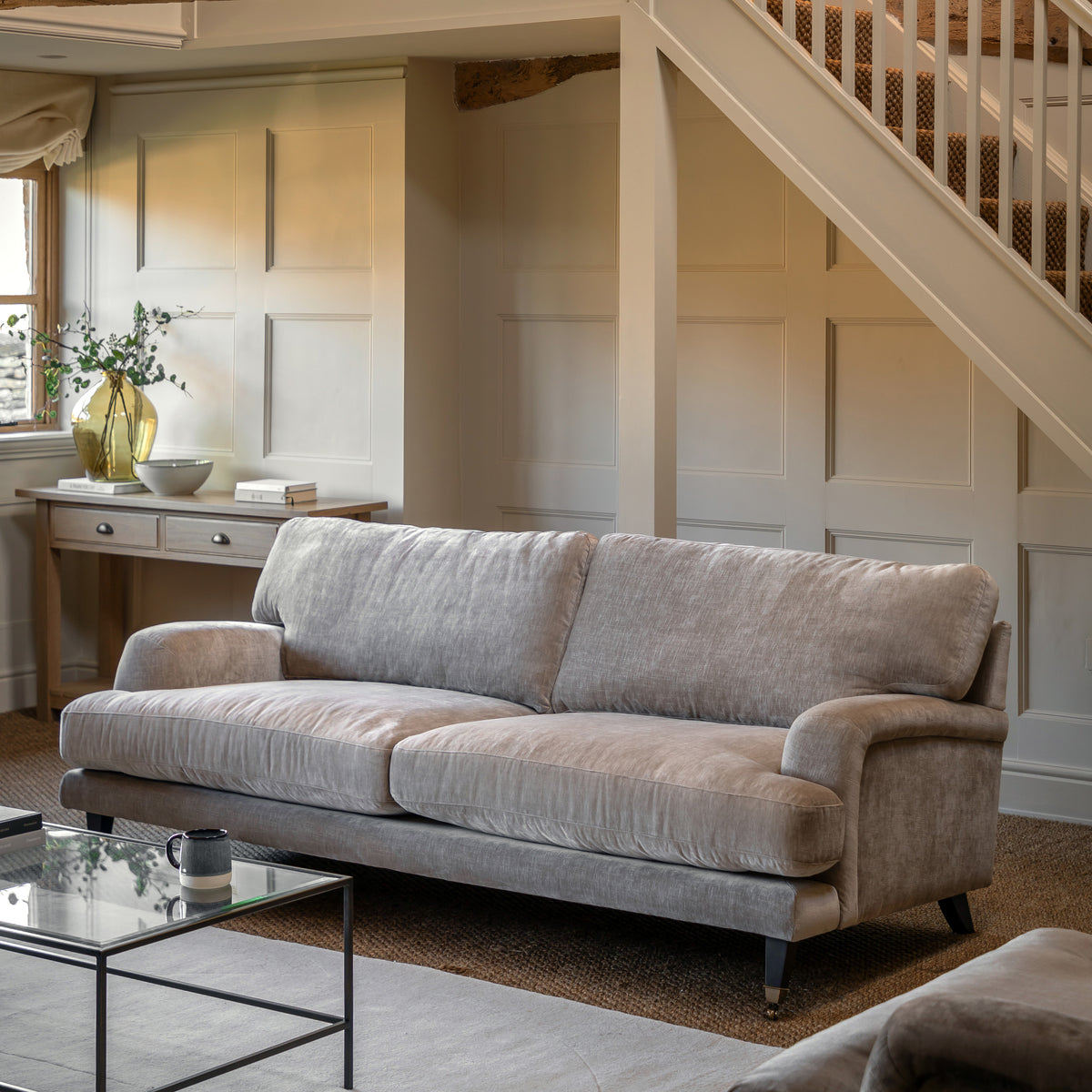 Gallery Direct Padbury 3 Seater Sofa styled in a living room