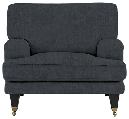 Gallery Direct Padbury Armchair in Verona Azure upholstery, product view