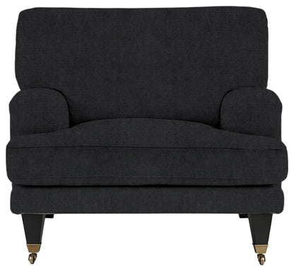 Gallery Direct Padbury Armchair in Verona Carbon upholstery, product view