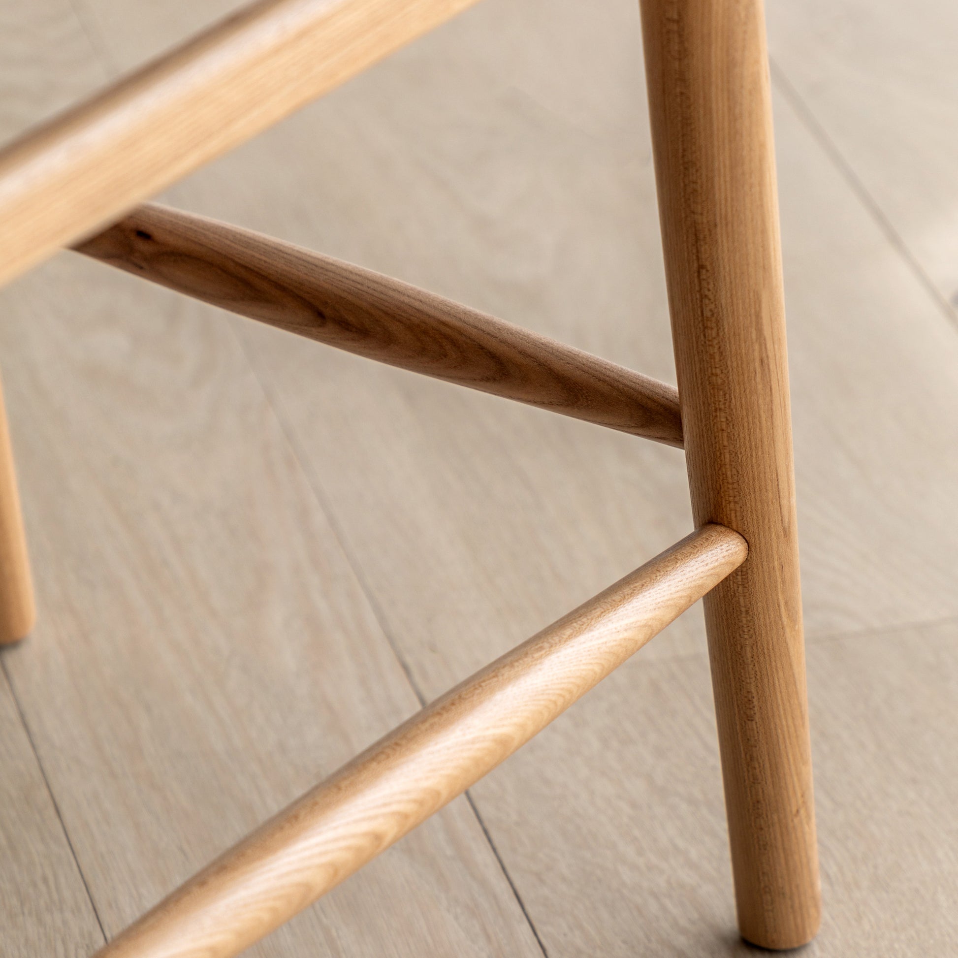 Gallery Direct Pair of Whitney Bar Stools in Natural Elm wood 