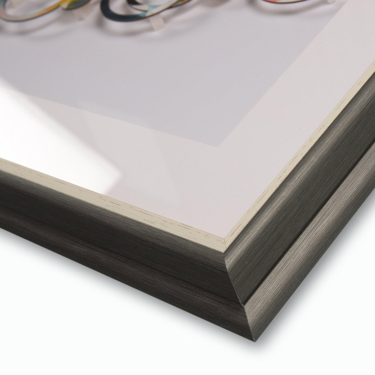 Gallery Direct Peloton Framed Art, close-up of the artwork and frame details