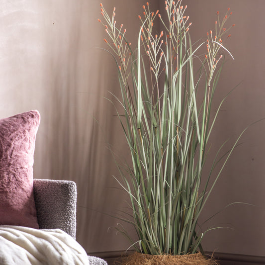 Gallery Direct Potted Grass with 9 Heads Green and Russet Large, styled in a supplier lifestyle setting