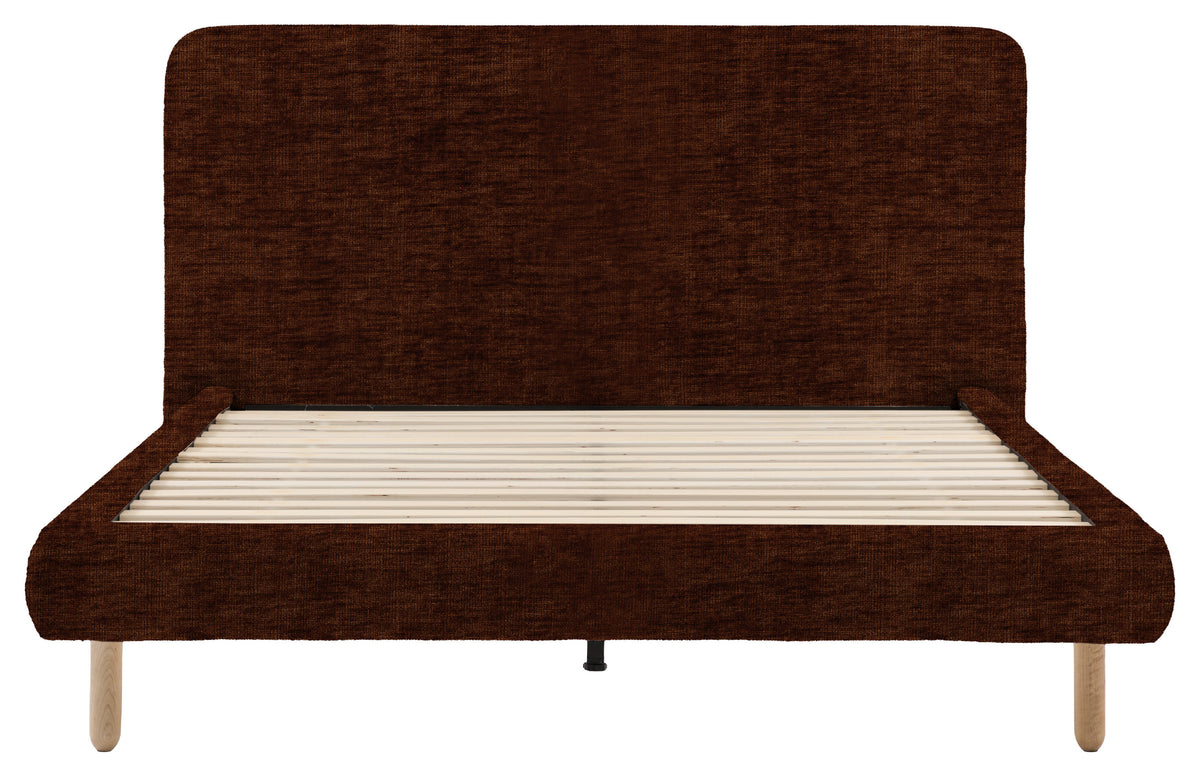 Gallery Direct Rabley Bedstead King Size in Celine Brandy upholstery, product view