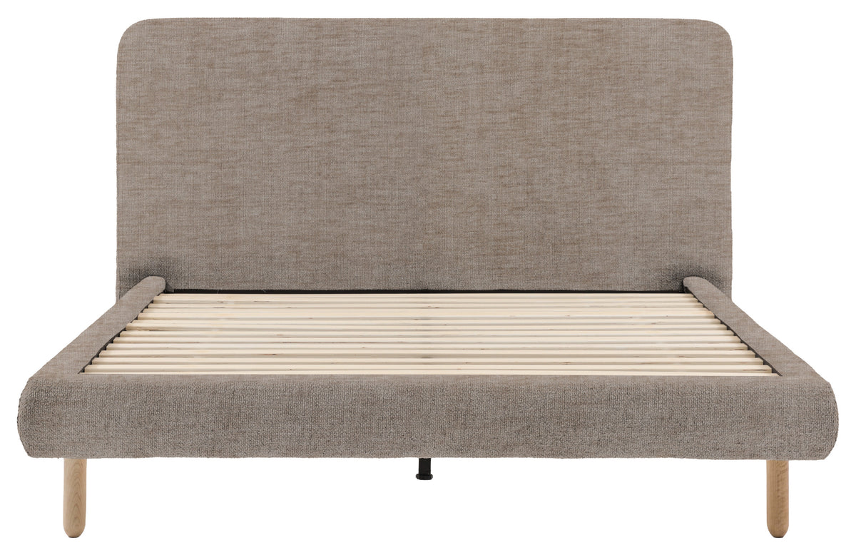 Gallery Direct Rabley Bedstead King Size in Celine Husk upholstery, product view
