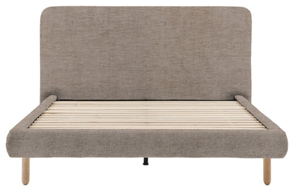 Gallery Direct Rabley Bedstead King Size in Celine Husk upholstery, product view