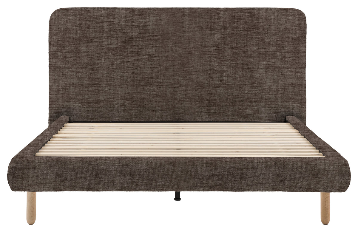 Gallery Direct Rabley Bedstead King Size in Celine Shadow upholstery, product view