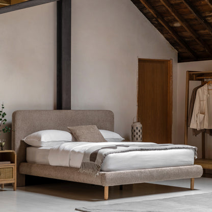 Gallery Direct Rabley Bedstead King Size styled in a bedroom