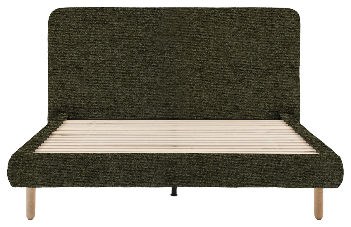 Gallery Direct Rabley Bedstead King Size in Mikah Basil upholstery, product view