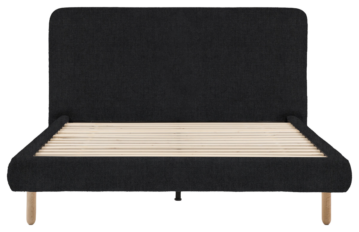 Gallery Direct Rabley Bedstead King Size in Verona Carbon upholstery, product view