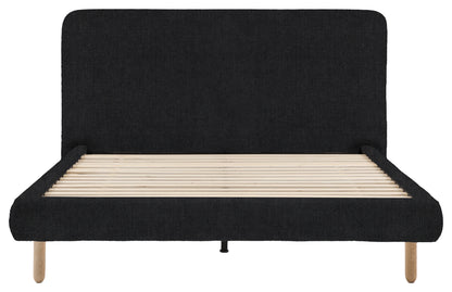 Gallery Direct Rabley Bedstead King Size in Verona Carbon upholstery, product view