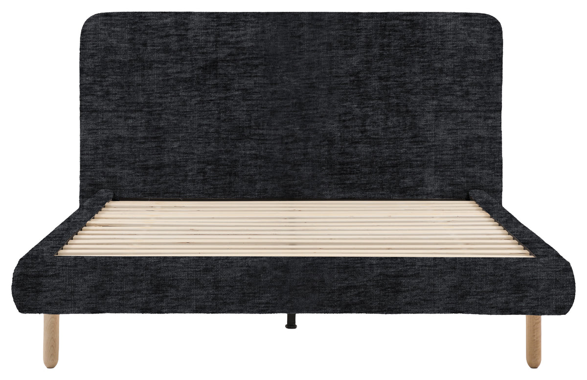 Gallery Direct Rabley Bedstead Super King Size in Celine Battleship upholstery, product view