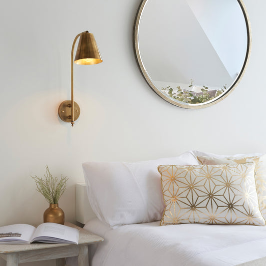 Gallery Direct Radha 1 Wall Light, styled in a room setting