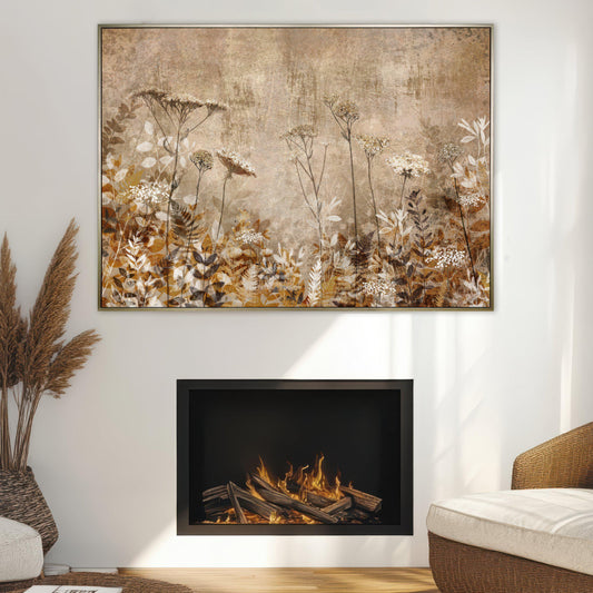 Gallery Direct Radiance Framed Canvas displayed in a styled interior