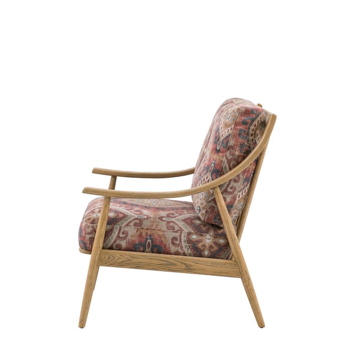 Gallery Direct Reliant Armchair in Zari Jacquard upholstery with an ash wood frame