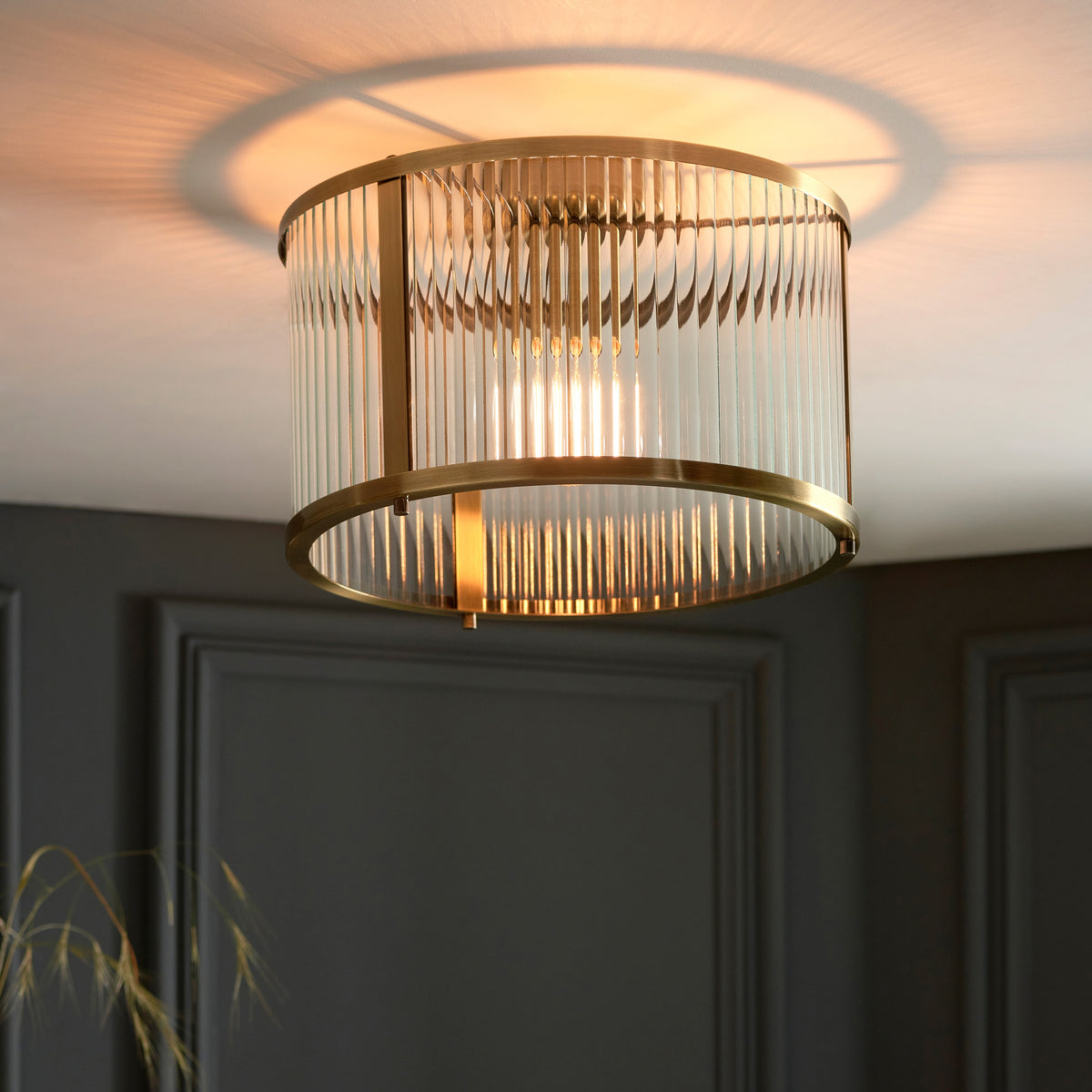 Gallery Direct Ridgeton 1 Ceiling Light, styled in a room setting