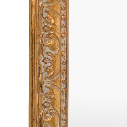 Gallery Direct Romana Arch Mirror Gold, close-up of the mirror and frame details