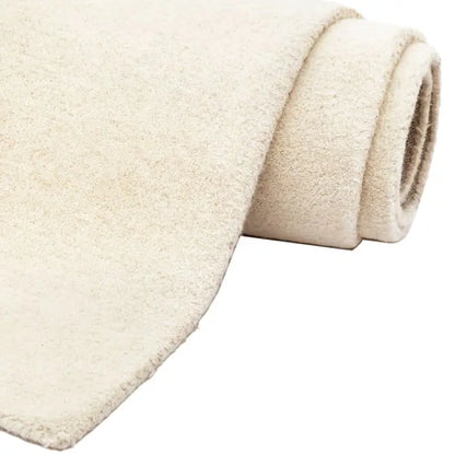 Gallery Direct Romney Lambswool Rug measuring 2000x2900mm is a hand tufted New Zealand wool cream area rug with geometric pattern