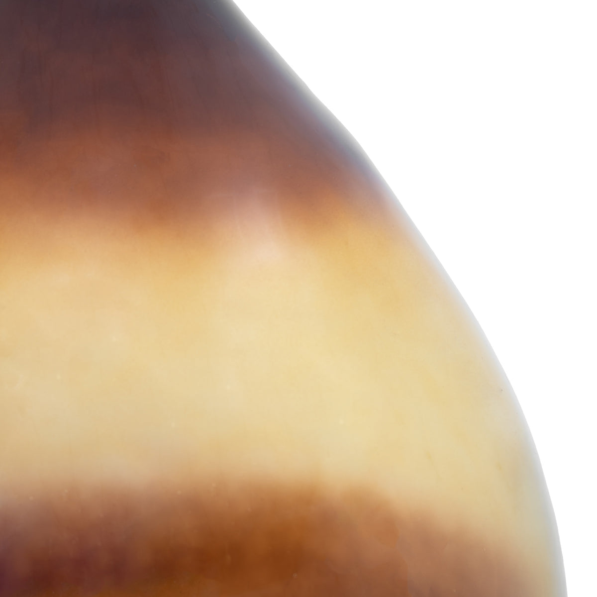 Gallery Direct Rueda Giant Glass Bottle Vase Amber, close-up showing its finish and detail