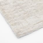 Gallery Direct Saf Textured Rug measuring 1200x1800mm in a light grey colour 