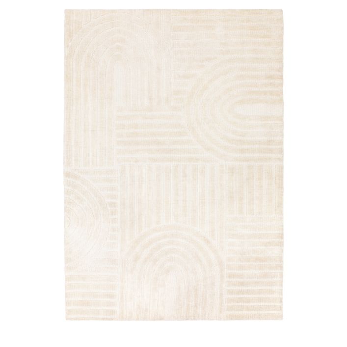Gallery Direct Saser Large Rug 1600x2300mm in a natural colour with geometric pattern