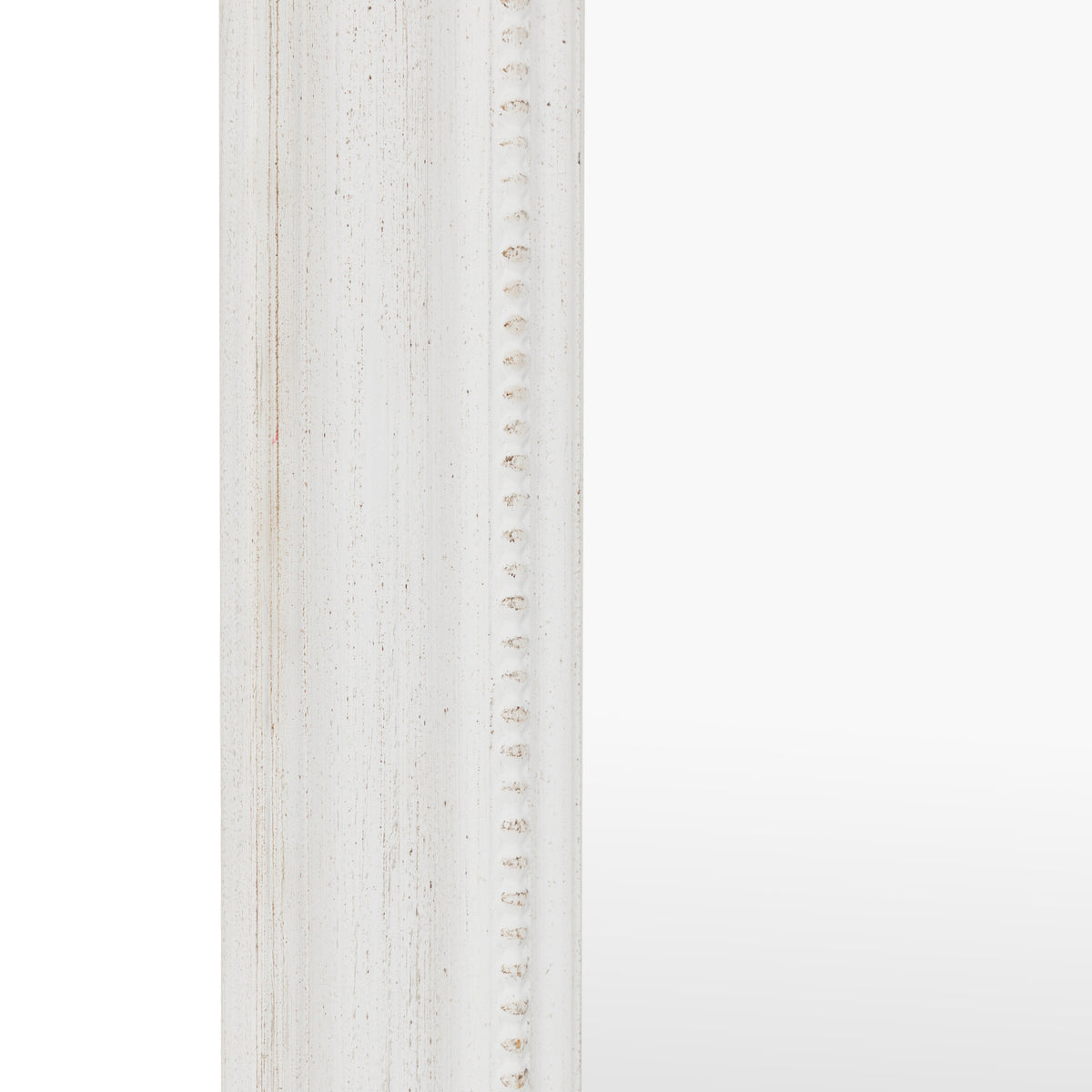 Gallery Direct Shoreline Arch Mirror White, close-up of the mirror and frame details