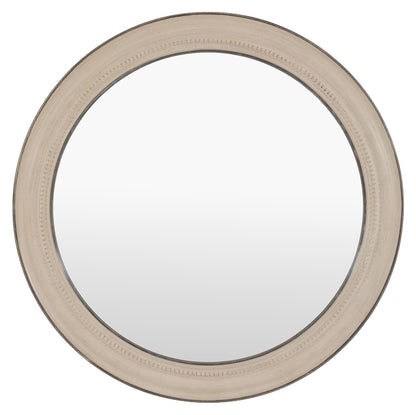 Gallery Direct Shoreline Round Mirror Grey, complete product view