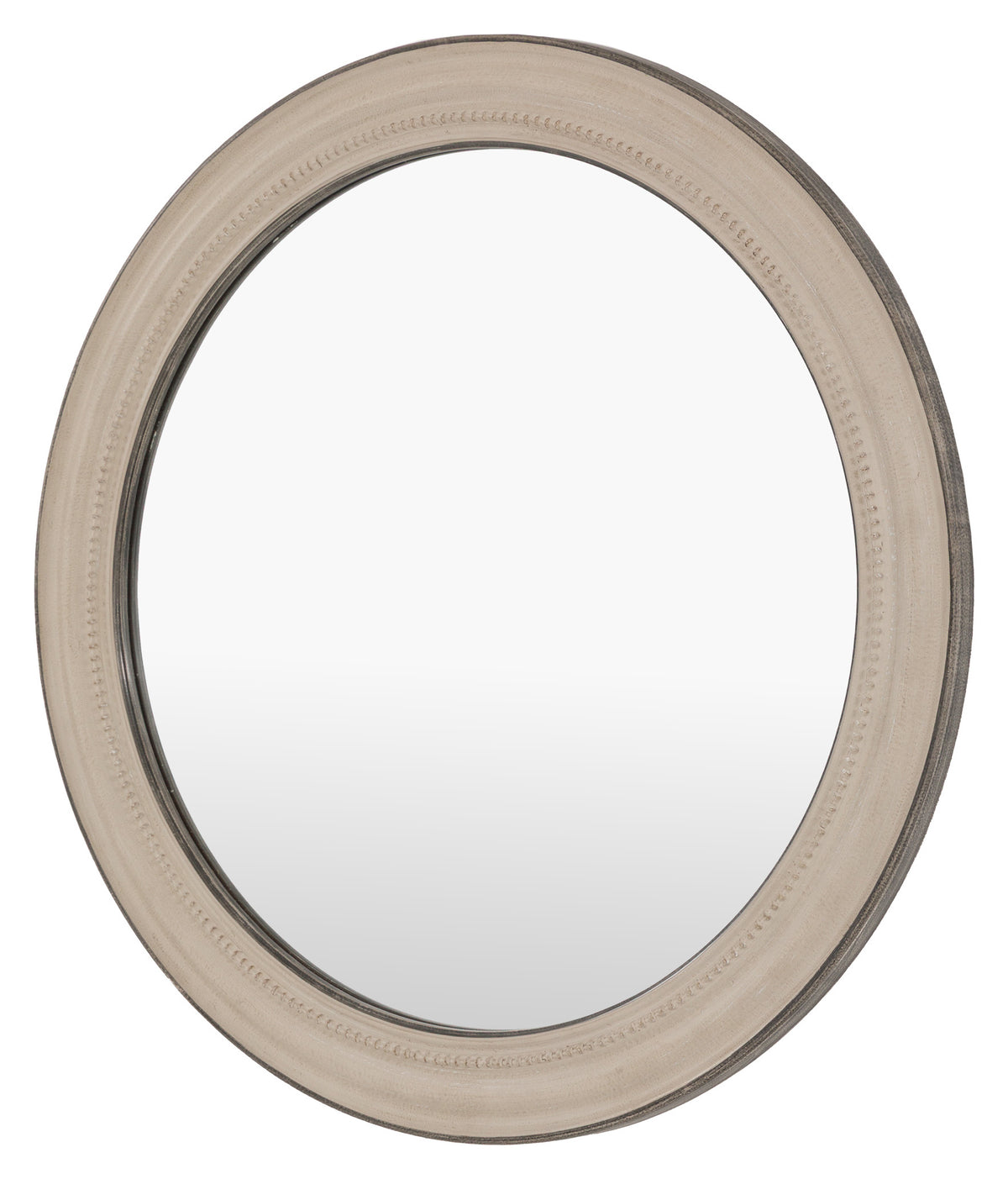 Gallery Direct Shoreline Round Mirror Grey, complete product view