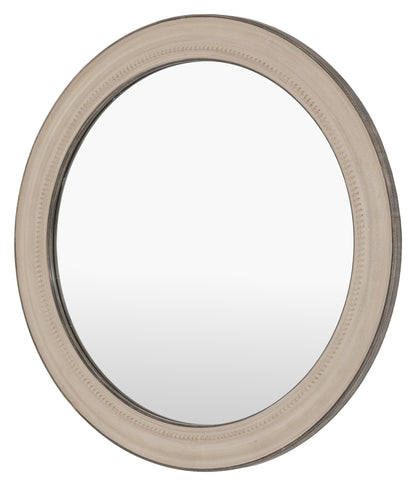 Gallery Direct Shoreline Round Mirror Grey, complete product view
