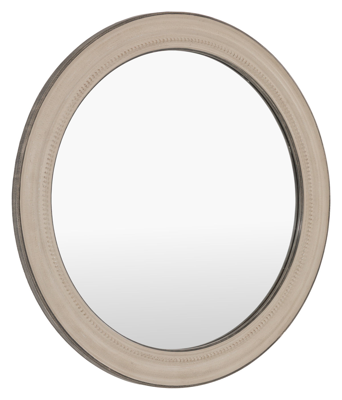 Gallery Direct Shoreline Round Mirror Grey, complete product view