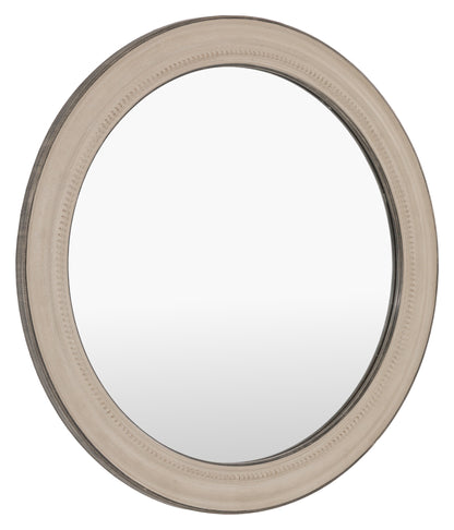 Gallery Direct Shoreline Round Mirror Grey, complete product view