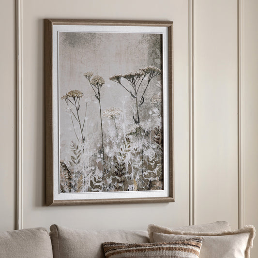 Gallery Direct Simplicity Framed Canvas displayed in a styled interior