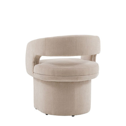 Gallery Direct Sloane Dining Chair in a Natural coloured fabric with comfortable padded seat