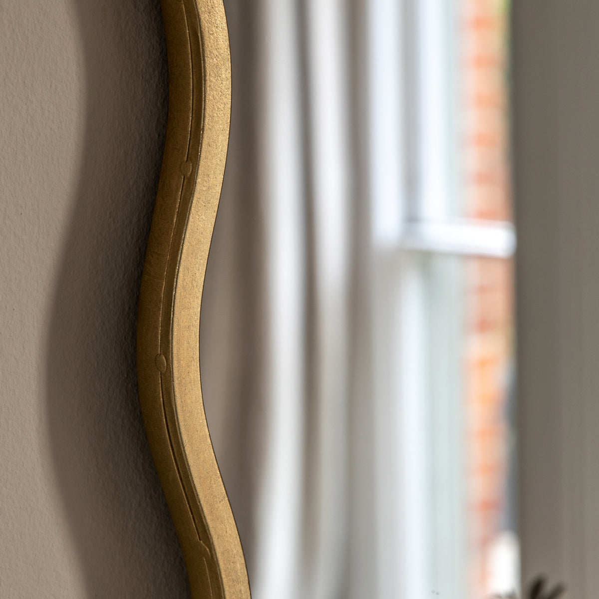 Gallery Direct Sloane Mirror, close-up of the mirror and frame details